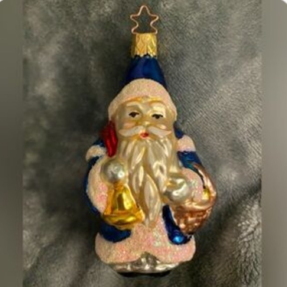 German ornament hand blown and painted glass